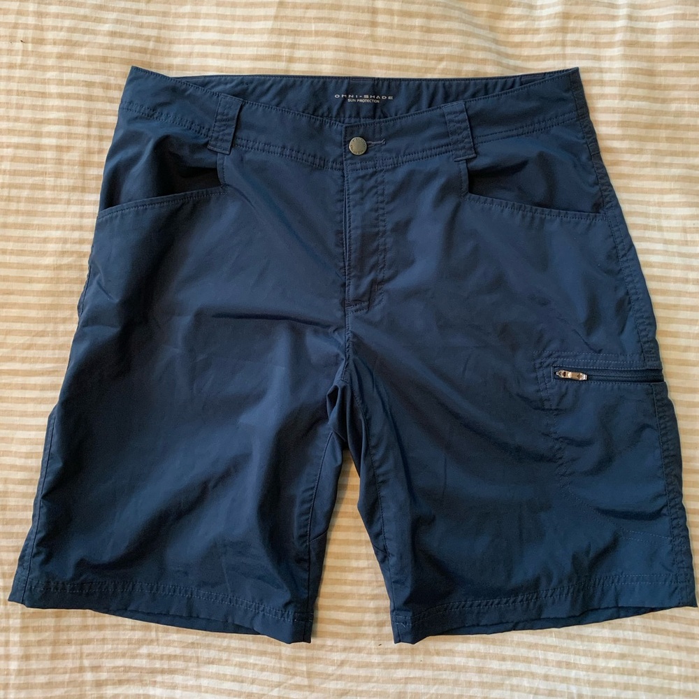Blue Columbia Men's hiking shorts